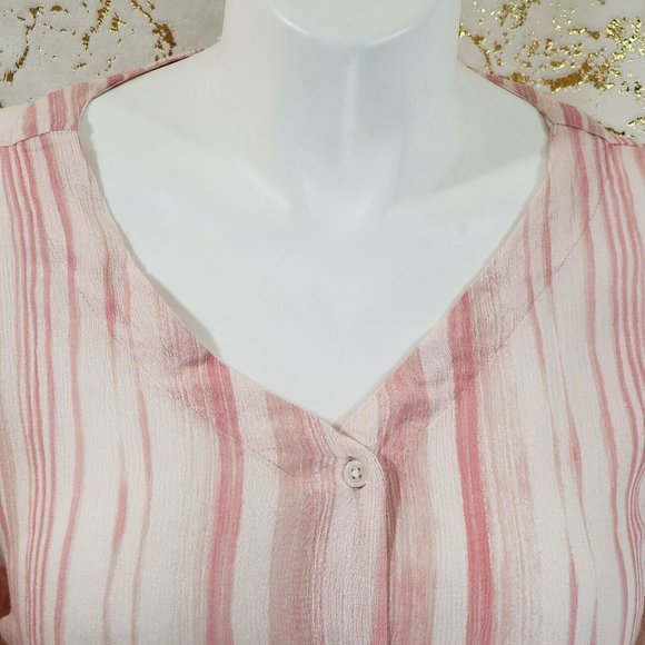 Style & Co. Front Tie Button-Down Blouse Size 3X - Picture 4 of 7